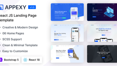 Appexy Nulled - React Landing Page Template