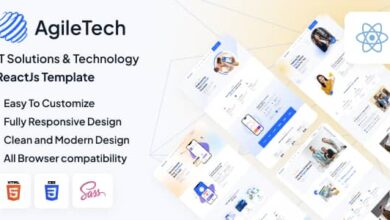 IT AgileTech Nulled - IT Solutions & Technology Service React Js Template