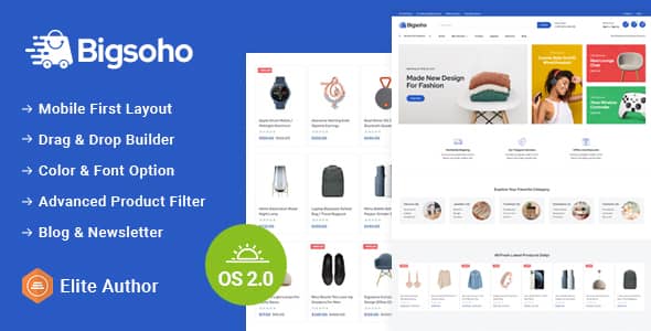 Bigsoho v1.3 Nulled - Multipurpose Sectioned Shopify 2.0 Responsive Theme