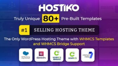 Hostiko v80.0.0 Nulled - WordPress WHMCS Hosting Theme