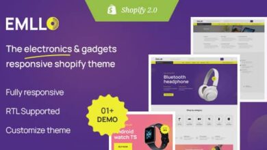 Emllo v1.0 Nulled - The Electronics & Gadgets Responsive Shopify Theme