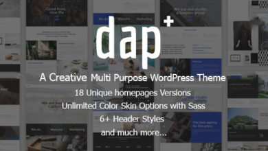 Dap v1.0 Nulled - Creative MultiPurpose WordPress Theme