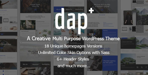 Dap v1.0 Nulled - Creative MultiPurpose WordPress Theme