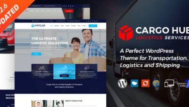 Cargo HUB v1.2.6 Nulled - Transportation and Logistics WordPress Theme