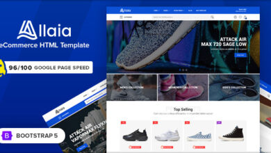 Allaia v1.7 Nulled - eCommerce HTML Template