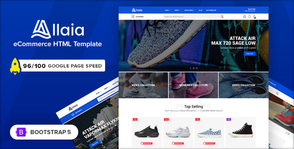Allaia v1.7 Nulled - eCommerce HTML Template
