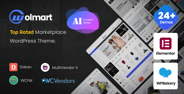 Wolmart v1.3.0 Nulled - Multi-Vendor Marketplace WooCommerce Theme
