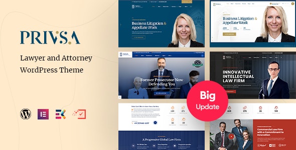 Privsa v2.2.2 Nulled - Attorney and Lawyer WordPress Theme