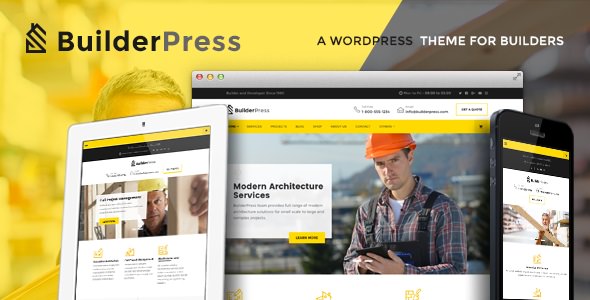BuilderPress v1.2.5 Nulled - WordPress Theme for Construction