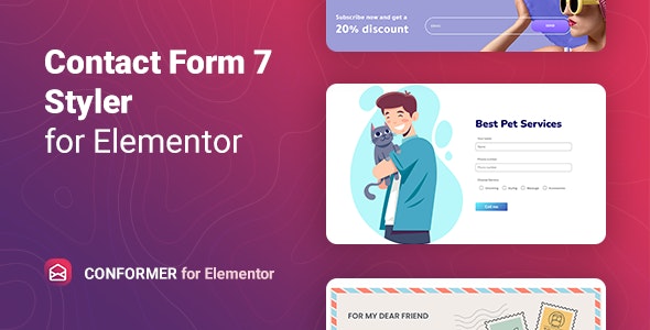 ConFormer v1.0.6 Nulled - Contact Form 7 styler for Elementor