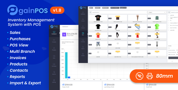 Gain POS v1.8 Nulled - Inventory and Sales Management System