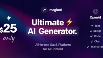 MagicAI v1.3.0 Nulled - OpenAI Content, Text, Image, Chat, Code Generator as SaaS