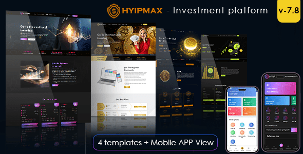 HYIP MAX v7.8 Nulled - high yield investment platform