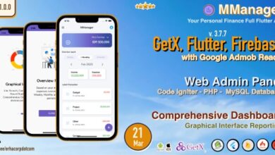 MManager v1.0 Nulled - Personal Finance Full Flutter App, with Chart Report | GetX | Web Admin Panel