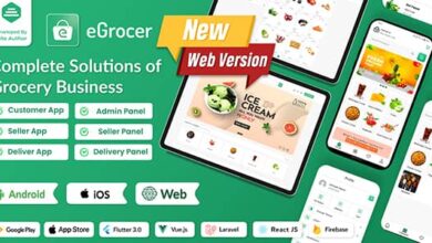 eGrocer v1.8.0 Nulled - Online Multi Vendor Grocery Store, eCommerce Marketplace Flutter Full App with Admin Panel