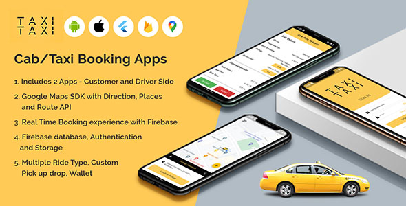 Taxi Taxi Nulled - Flutter Cab/Taxi Booking Apps - 31 May 2023