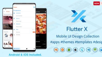 FlutterX v1.4 Nulled - Flutter UI Kits Widgets and Template Collection For iOS & Android