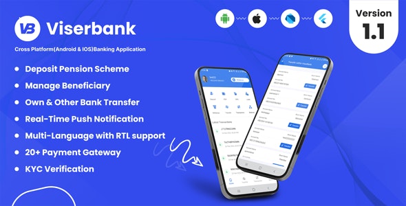 ViserBank v1.1 Nulled - Cross Platform Internet Banking Application
