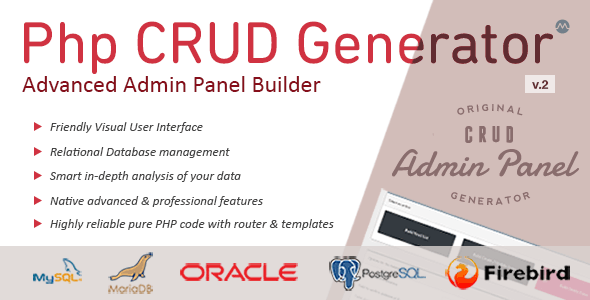 PHP CRUD Generator v2.3.1 Free