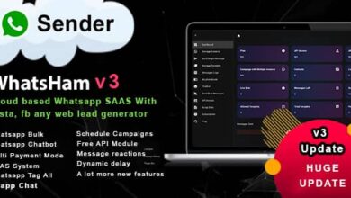 WhatsHam v3.6.1 Nulled - Cloud based WhatsApp SASS System with Lead Generator