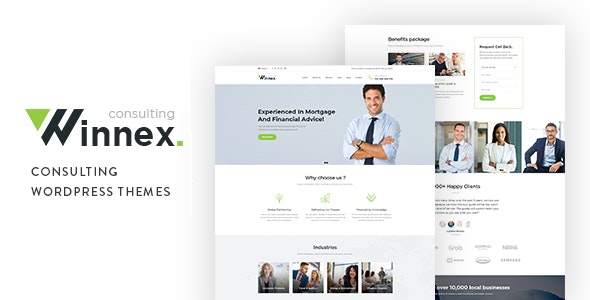 Winnex v1.2.7 Nulled - Business Consulting WordPress Themes