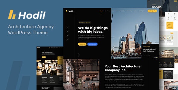 Hodil v1.3.1 Nulled - Architecture Agency WordPress Theme