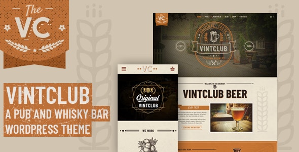 VintClub v1.0.9 Nulled - A Pub and Whisky Bar WordPress Theme