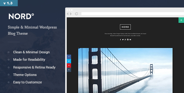 Nord v1.4.3 Nulled - Simple, Minimal and Clean WordPress