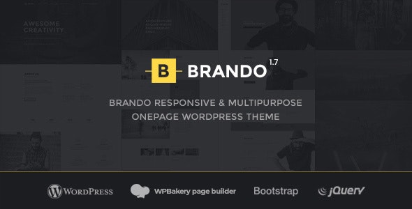 Brando v2.3 Nulled - Responsive and Multipurpose OnePage WordPress Theme