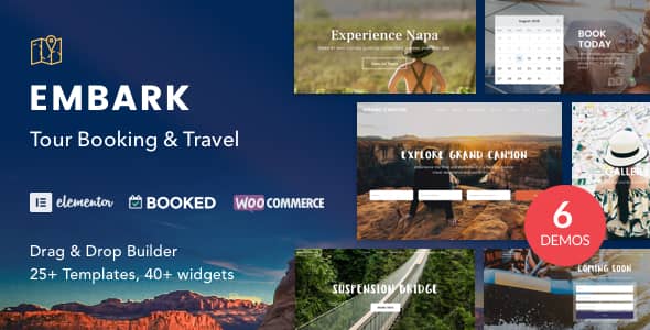 Embark v1.4.4 Nulled - Tour Booking & Travel WordPress Theme