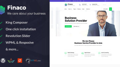Finaco v2.5 Nulled - Consulting & Business WordPress Theme