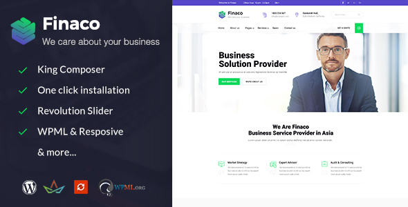 Finaco v2.5 Nulled - Consulting & Business WordPress Theme