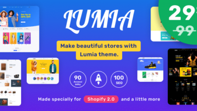 Lumia v1.2.9 Nulled - Multipurpose Shopify Theme OS 2.0 - Multilanguage - RTL Support