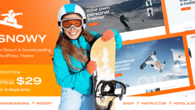 Snowy v1.0.0 Nulled - Ski Resort & Snowboarding WordPress Theme