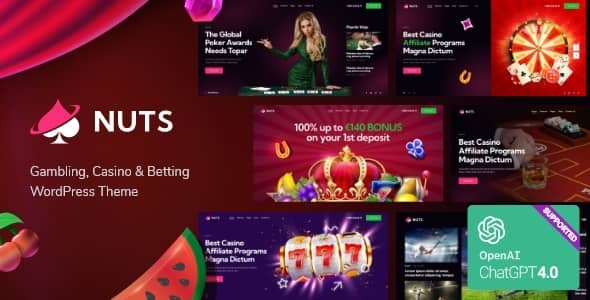 Nuts v1.0.0 Nulled - Gambling, Casino & Betting WordPress Theme