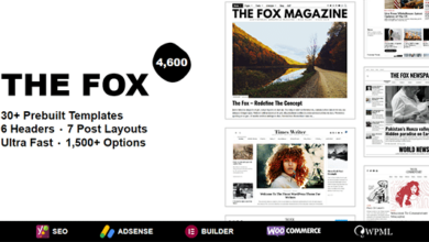 The Fox v5.5.4.1 Nulled - Minimal WordPress Blog Magazine Theme