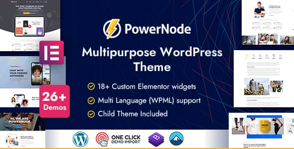PowerNode v1.3.2 Nulled - Multipurpose WordPress Theme