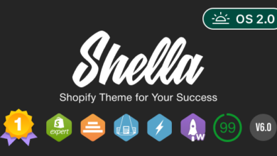 Shella v6.2.1 Nulled - Multipurpose Shopify Theme. Fast, Clean, and Flexible. OS 2.0