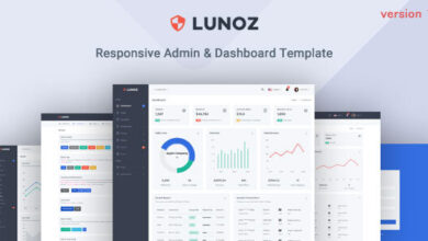 Lunoz v1.0 Nulled - Admin & Dashboard Template