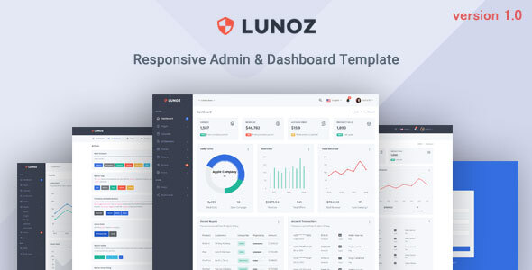 Lunoz v1.0 Nulled - Admin & Dashboard Template