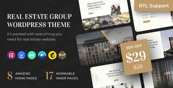 Reland v1.1 Nulled - Real Estate Group WordPress Theme + RTL