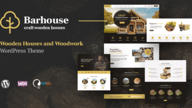 Barhouse v1.1.6 Nulled - Wooden House Construction and Woodworks WordPress Theme