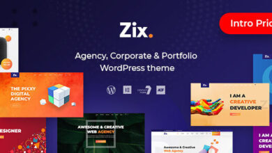 Zix v1.1.2 Nulled - Digital Agency & MultiPurpose WordPress Theme