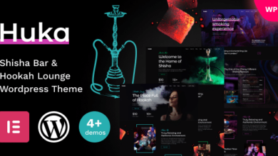 Huka v1.02 Nulled - Shisha Bar & Hookah Lounge WordPress Theme