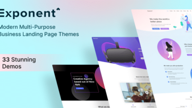 Exponent v1.3.0.0 Nulled - Modern Multi-Purpose Business Theme