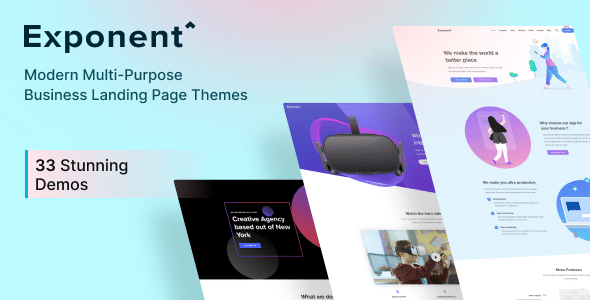 Exponent v1.3.0.0 Nulled - Modern Multi-Purpose Business Theme