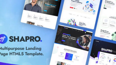 Shapro Nulled - Multipurpose Landing Page HTML5 Responsive Template