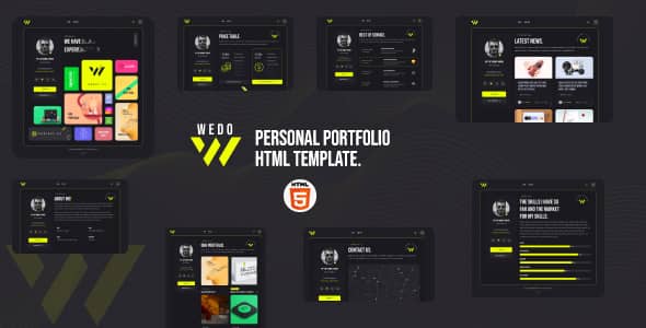 Wedo Nulled - Personal Portfolio HTML Template