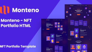 Monteno Nulled - NFT Portfolio HTML Template