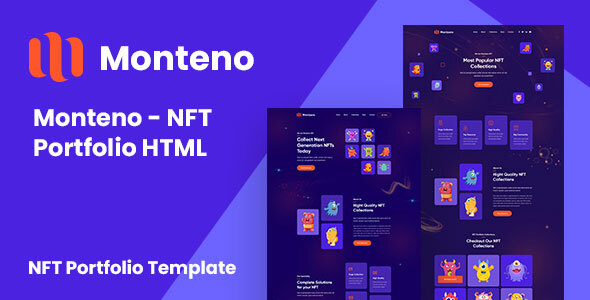 Monteno Nulled - NFT Portfolio HTML Template